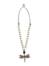 RED VALENTINO NECKLACE WITH DRAGONFLY CHARM,131573