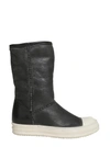 RICK OWENS LEATHER BOOTS,123996