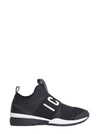Dsquared2 Men's Icon Neoprene & Leather Trainer Sneakers, Black In Black
