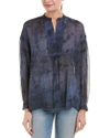 VINCE SHIRRED SILK BLOUSE,190820419349