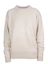 HELMUT LANG LADDERED CREW NECK SWEATER,10656159