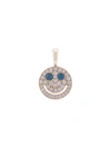 EYEFUNNY crystal embellished smiley pendant