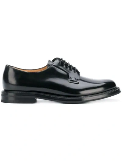 Church's Shannon Leather Derby Shoes In Black