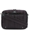 VALENTINO GARAVANI VALENTINO VALENTINO GARAVANI QUILTED MESSENGER BAG - BLACK