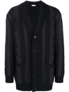 VALENTINO microstud cable knit cardigan