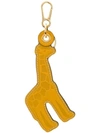 LOEWE LOEWE GIRAFFE KEYRING - YELLOW