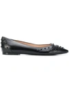 TOD'S GOMMINO STUD BALLERINA FLATS