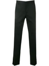 Prada Turn Up Cuffs Tailored Trousers In Black