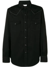 SAINT LAURENT EMBROIDERED WESTERN-STYLE SHIRT