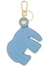 LOEWE LOEWE ELEPHANT KEYRING - BLUE