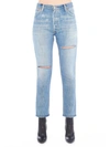 RE/DONE RE/DONE RIPPED JEANS,10656775