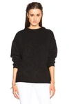 Acne Studios Stretch Mohair And Wool Jumper In Black