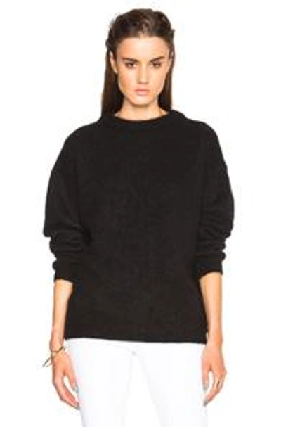Acne Studios Stretch Mohair And Wool Jumper In Black