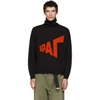 GOSHA RUBCHINSKIY GOSHA RUBCHINSKIY BLACK GRAPHIC KNIT TURTLENECK