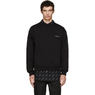 Balenciaga Logo-print Cotton-jersey Sweatshirt In Black