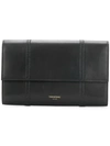 THOM BROWNE BROGUED LEATHER DOCUMENT WALLET