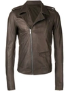 RICK OWENS RICK OWENS BIKER JACKET - BROWN