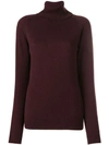 GIVENCHY GIVENCHY ROLL NECK SWEATER - RED
