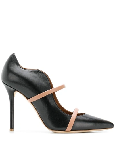Malone Souliers Maureen 100 Leather Mules In Black