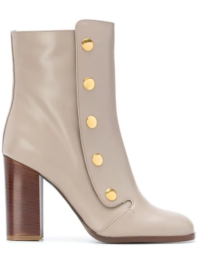 Mulberry Ankle Boot In Neutrals