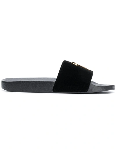Giuseppe Zanotti Slide Sandal In Black