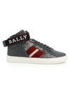 BALLY Heros Leather High-Top Sneakers