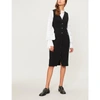 ALTUZARRA NAOMI BUTTON-DOWN STRETCH-CREPE DRESS