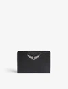 Zadig & Voltaire Kartenetui Pass Aus Schwarzem Leder In Noir