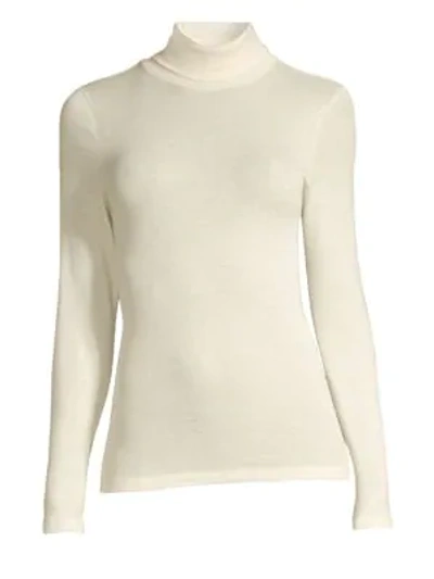 HANRO WOMEN'S WOOL & SILK TURTLENECK PULLOVER,400098025553