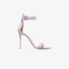 GIANVITO ROSSI GIANVITO ROSSI LILAC PORTOFINO 105 SUEDE SANDALS,G6109615RICCAMLILE12763262