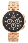 VERSACE VERSACE LOGO CHRONOGRAPH BRACELET WATCH, 44MM,VSP762618