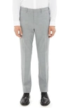 Theory Mayer New Tailor 2 Wool Trousers In Chrome Melange