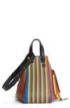 LOEWE MEDIUM RAINBOW HAMMOCK CALFSKIN LEATHER SHOULDER BAG - BROWN,387.30ST38