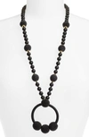 KATE SPADE THE BEAD GOES ON PENDANT NECKLACE,WBRUF801