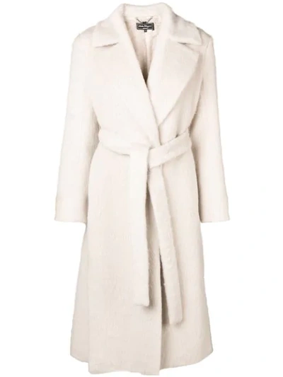 Ferragamo Salvatore  Double-breasted Belted Coat - Neutrals