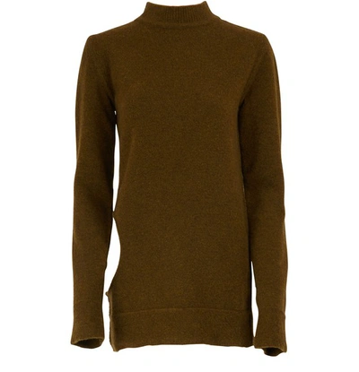 Rick Owens Wool And Yak Jumper In Dirty Green