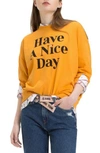 TOMMY JEANS TJW HAVE A NICE DAY SWEATSHIRT,DW04926