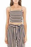 FAITHFULL THE BRAND FORTELINA STRIPE CROP TOP,FF1062-TRS