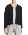 EILEEN FISHER ORGANIC COTTON ZIP-UP CARDIGAN,F8IYS-K4497M