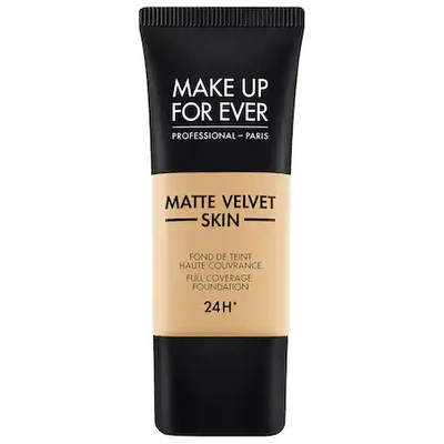 MAKE UP FOR EVER MATTE VELVET SKIN FULL COVERAGE FOUNDATION Y245 SOFT SAND 1.01 OZ/ 30 ML,P434023