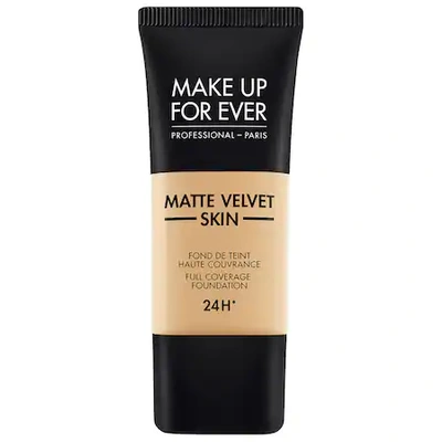 MAKE UP FOR EVER MATTE VELVET SKIN FULL COVERAGE FOUNDATION Y363 WARM BEIGE 1.01 OZ/ 30 ML,P434023