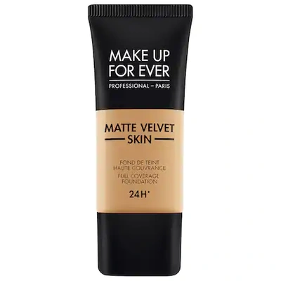 MAKE UP FOR EVER MATTE VELVET SKIN FULL COVERAGE FOUNDATION Y433 CARAMEL 1.01 OZ/ 30 ML,P434023