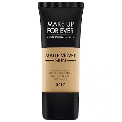MAKE UP FOR EVER MATTE VELVET SKIN FULL COVERAGE FOUNDATION Y415 ALMOND 1.01 OZ/ 30 ML,P434023