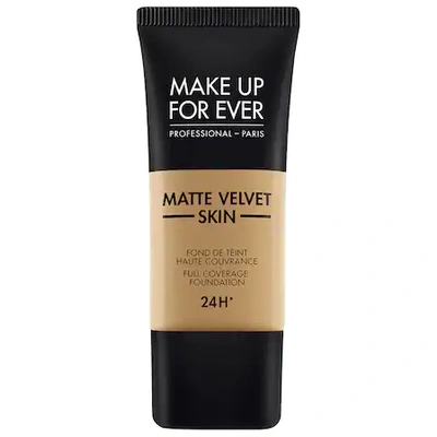 MAKE UP FOR EVER MATTE VELVET SKIN FULL COVERAGE FOUNDATION Y445 AMBER 1.01 OZ/ 30 ML,P434023