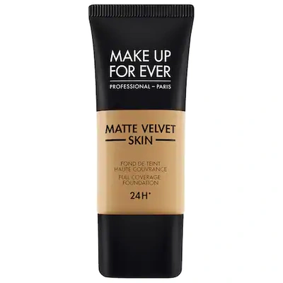 MAKE UP FOR EVER MATTE VELVET SKIN FULL COVERAGE FOUNDATION Y455 PRALINE 1.01 OZ/ 30 ML,P434023