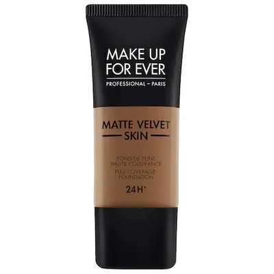 MAKE UP FOR EVER MATTE VELVET SKIN FULL COVERAGE FOUNDATION Y535 CHESTNUT 1.01 OZ/ 30 ML,P434023