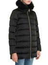 HERNO DOWN JACKET WITH FOX FUR COLLAR,10657512