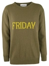Alberta Ferretti Friday Oversized Intarsia Wool And Cashmere-blend Jumper In J1427