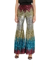 AMEN Amen Flared Pants With All-over Embroidery,10657366