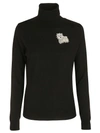 BOUTIQUE MOSCHINO EMBROIDERED SWEATER,10655817
